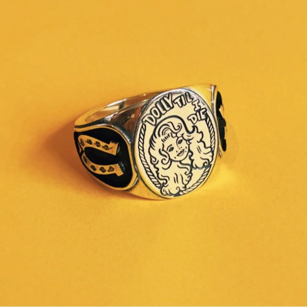 Sterling silver Dolly Parton ring